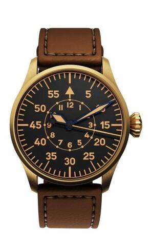 Delka Pilot watch 40 mm Type B Bronze CuSn8