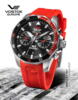 Vostok Europe Rocket N1 Chronograph ​225A707 Siliconestrap Red
