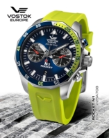 Vostok Europe Rocket N1 Chronograph ​225A708 Siliconestrap Yellow