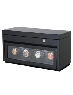Paul Design Watch Winder Gentlemen 4+6 Black Highgloss 20057