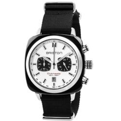 Briston Clubmaster Sport Black Acetate - Chrono - White