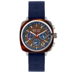 Briston Clubmaster Regatta - Chrono - Walnut / Blue