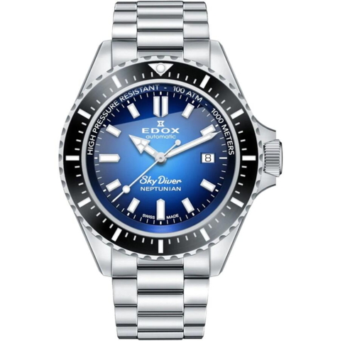 Edox 80120-3NM-BUIDN Skydiver Neptunian 100ATM