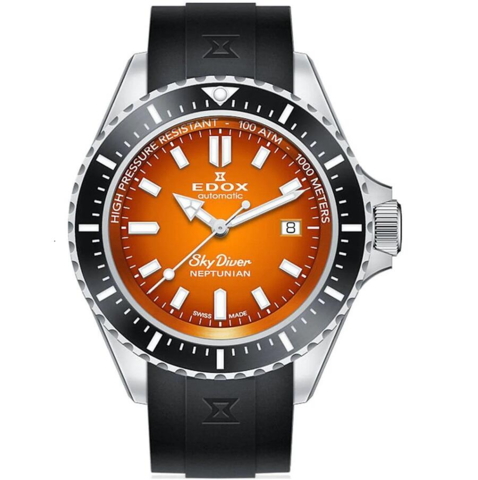 Edox 80120-3NCA-ODN Skydiver Neptunian Automatic 100ATM