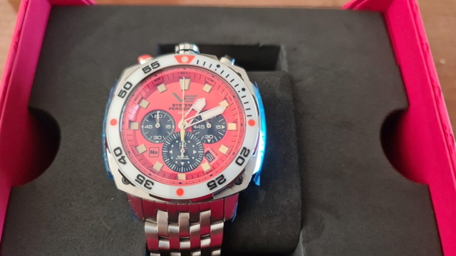 Vostok Europe Systema Periodicum Neon Chronograph ​650A723 Bracelet