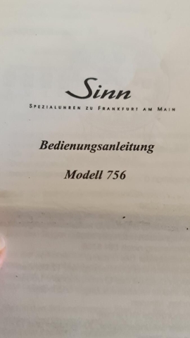Sinn 756 kundesalg (kundesalg).