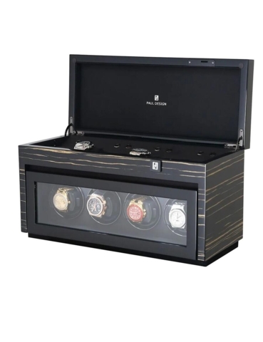 Paul Design Watch Winder Gentlemen 4+6 Black Shadow 20056