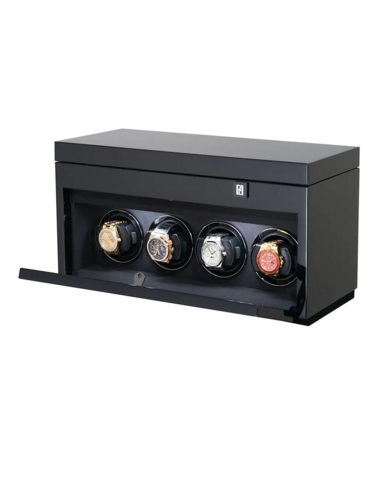 Paul Design Watch Winder Gentlemen 4+6 Black Highgloss 20057