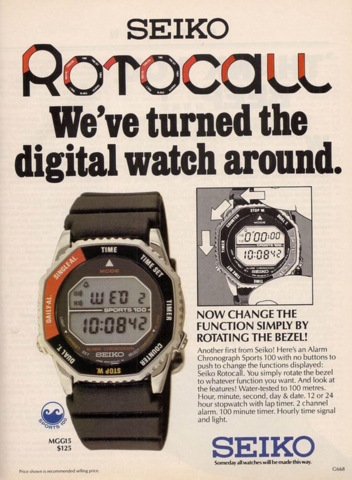 Seiko Digital Quartz S Series Space Nasa Rotocall SMGG19P1