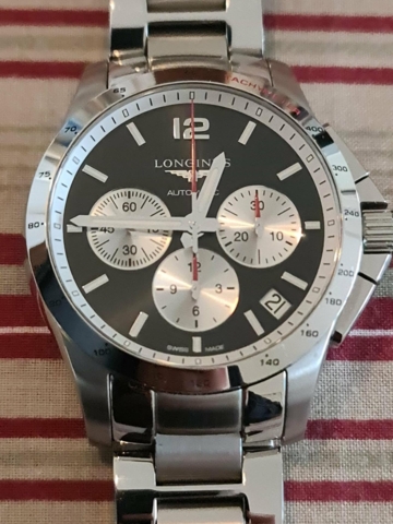 Longines Conquest Chronograph Automatic Black Panda L3.697.4.96.6 (kundesalg)