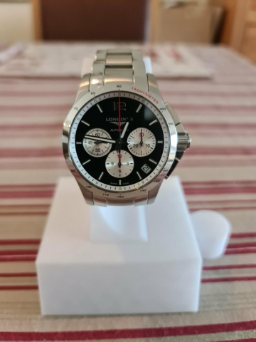 Longines Conquest Chronograph Automatic Black Panda L3.697.4.96.6 (kundesalg)