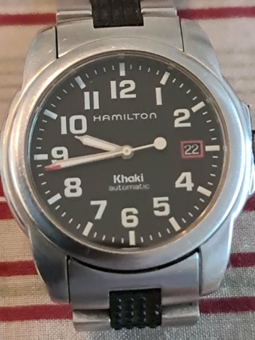 Hamilton Khaki Action Military With Crownguide (solgt)