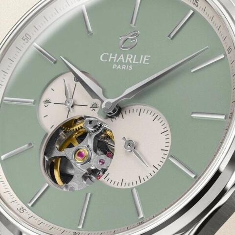 Charlie Paris Intial - Open Heart Green