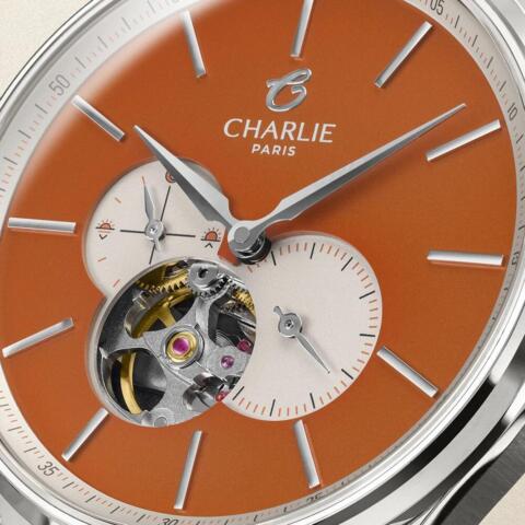 Charlie Paris Intial - INITIAL - Open Heart - Orange