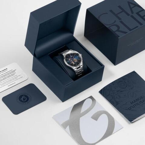 Charlie Paris Intial - INITIAL - Open Heart - Day/Night - Blue