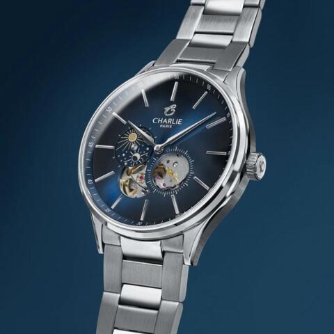 Charlie Paris Intial - INITIAL - Open Heart - Day/Night - Blue