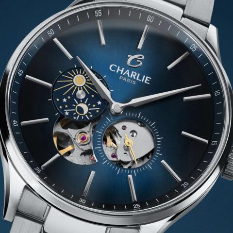 Charlie Paris Intial - INITIAL - Open Heart - Day/Night - Blue