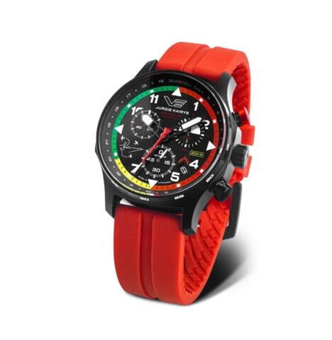 Vostok Europe 'Jurgis Kairys Unlimited Aerobatics 2025' Special Edition Chronograph 592C775 Red Strap