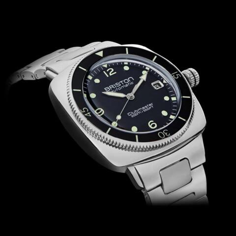 Briston Clubmaster Legend Diver - Steel - Black