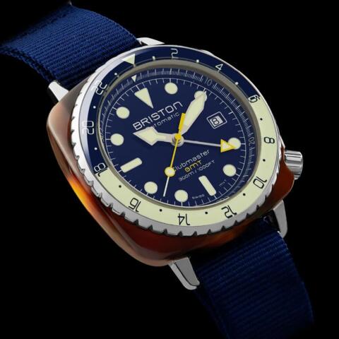 Briston Clubmaster Diver Pro GMT - Navy Blue