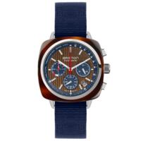 Briston Clubmaster Regatta - Chrono - Walnut / Blue