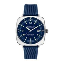 Briston Clubmaster Legend Diver - Steel - Navy blue - FKM