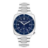 Briston Clubmaster Legend - Small Second - Steel - Navy Blue